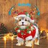 DIY Christmas Schnauzer Dog-Acrylic Diamond Painting Ornaments With Shaking Head Function