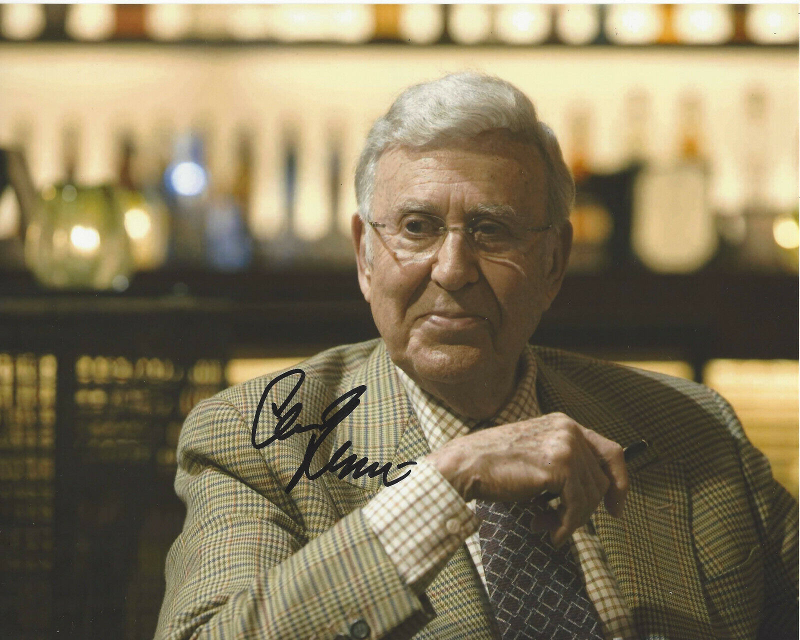 CARL REINER SIGNED AUTHENTIC 'OCEAN'S ELEVEN' 8X10 Photo Poster painting w/COA COMEDIAN PROOF