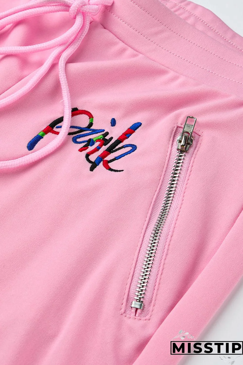 Purplish Red Fashion Casual Letter Print Patchwork Hooded Collar Long Sleeve Two Pieces