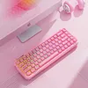MOFII Pearl Series Tri-Mode RGB Backlit Mechanical Keyboard,68 Key