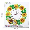 DIY Diamond Painting Crystal Rhinestone Bee Clock(35*35cm)