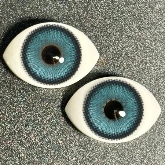 【PRESCRIPTION】 【1 DAY】 2 PCS | Nagini Cyan Blue Green Colored Contact Lenses