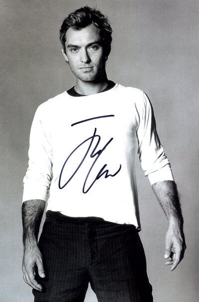 JUDE LAW Signed Photo Poster paintinggraph - Film Star Actor - preprint