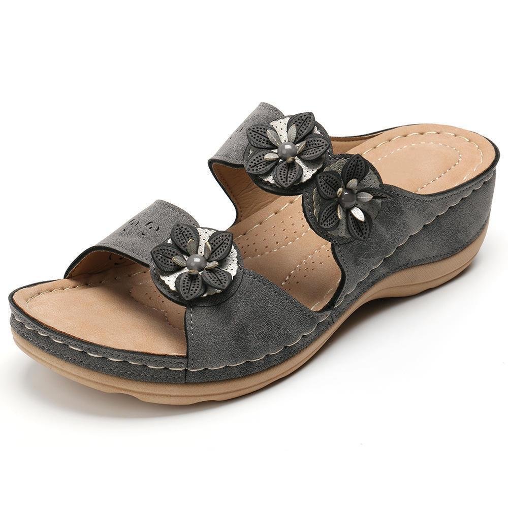 clarks collection leather soft footbed orthopedic arch support sandals