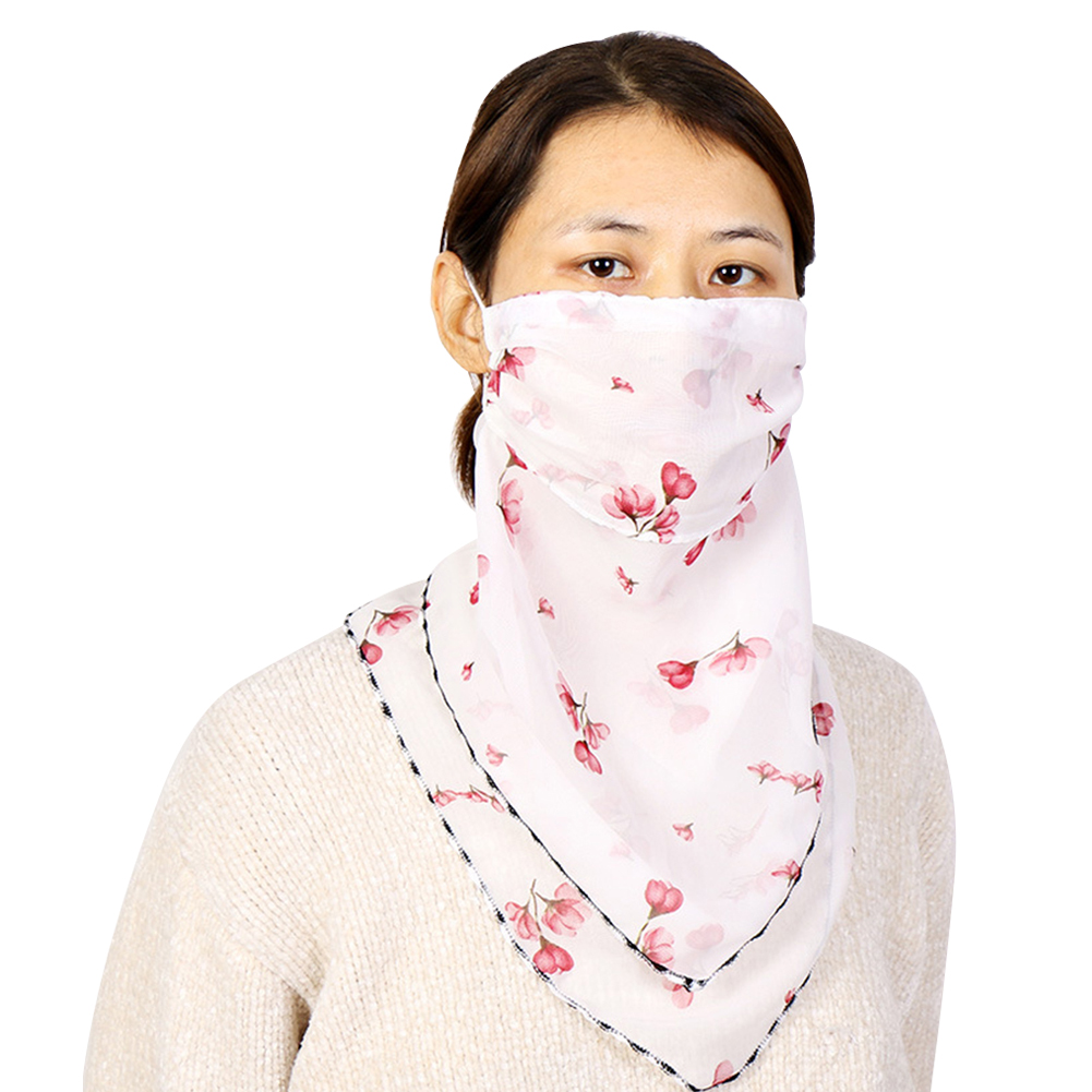 

Anti-UV Thin Summer Breathable Triangle Neck Scarf Outdoor Face Cover (3), 501 Original