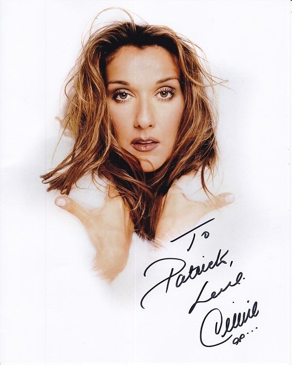 CELINE DION Autographed Signed Photo Poster paintinggraph - To Patrick