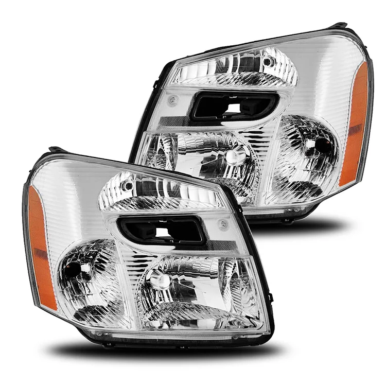 Silscvtt Headlights Front Head Lamps Replacement for 2005 2006 2007 2008 2009 Chevy Equinox Projector Headlights Pair Left+Right Side (Passenger Driver Side)