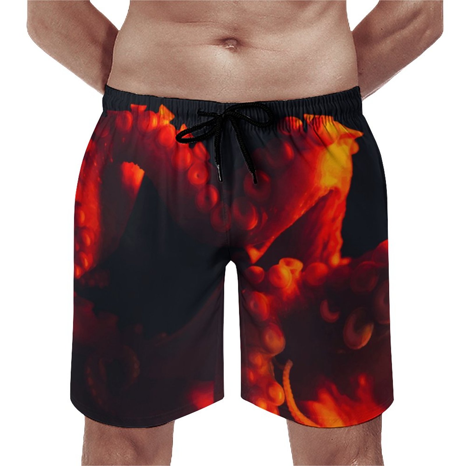 Octopus Tentacles Sea Creature | Mens Swim Trunks Quick Dry With Mesh Lining | Plus Size Swim Shorts | Mens And Womens Matching Swimsuits | Swim Trunks With Compression Liner | For Resort Vacation