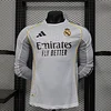 2025/2026 Player Version Real Madrid Home Long Sleeve Jersey 1:1 Thai Quality love fball