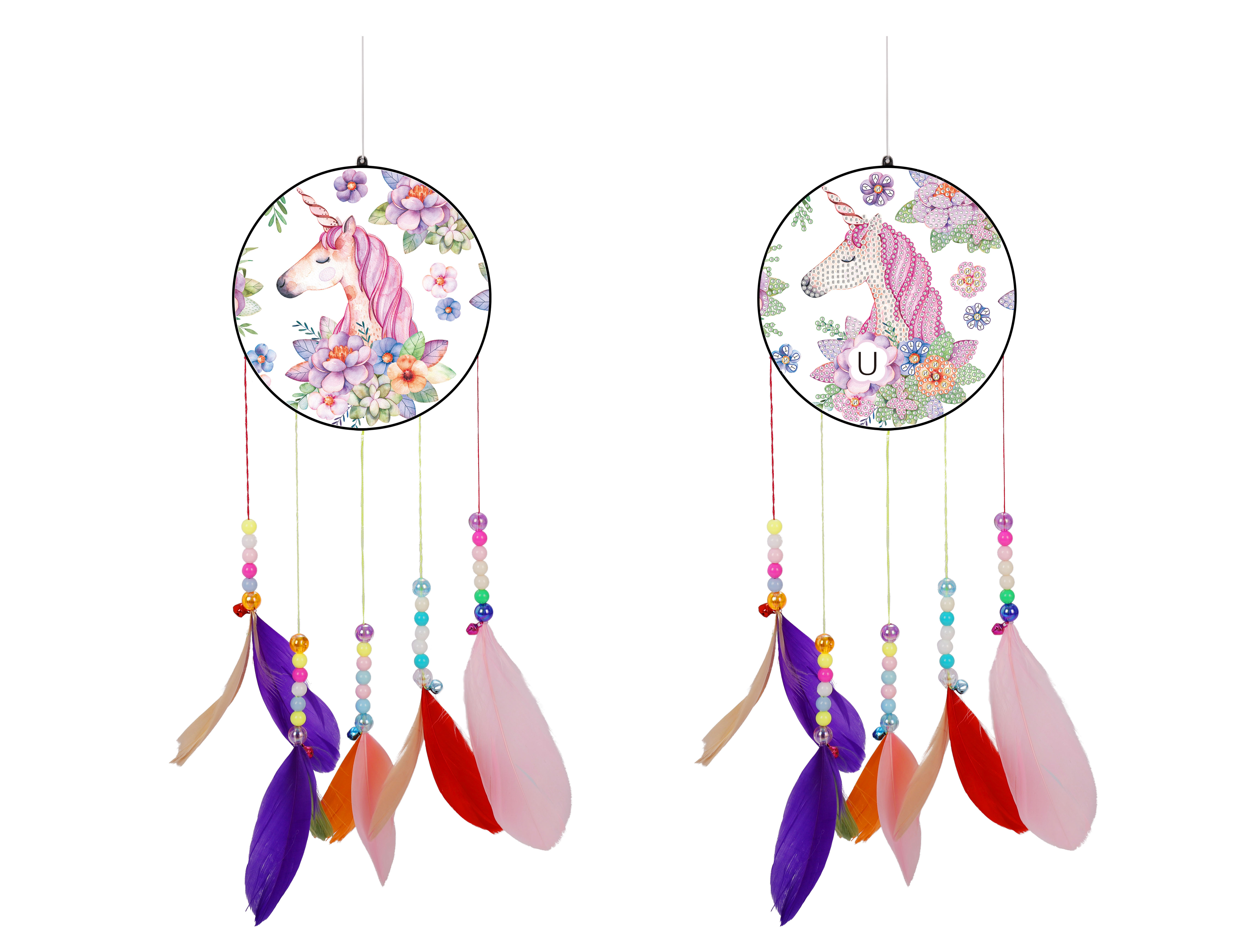

Horn Horse Acrylic Lucky Wind Chime - 5D DIY Craft Pendant, 501 Original