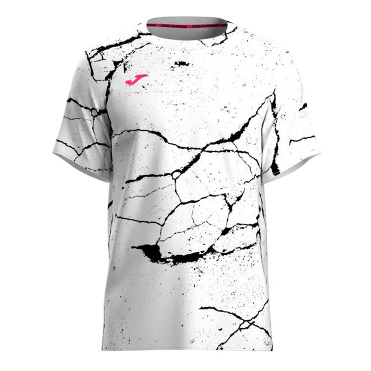 Men&rsquo;s Short Sleeve T-Shirt Joma Sport R-Night Pro White Black