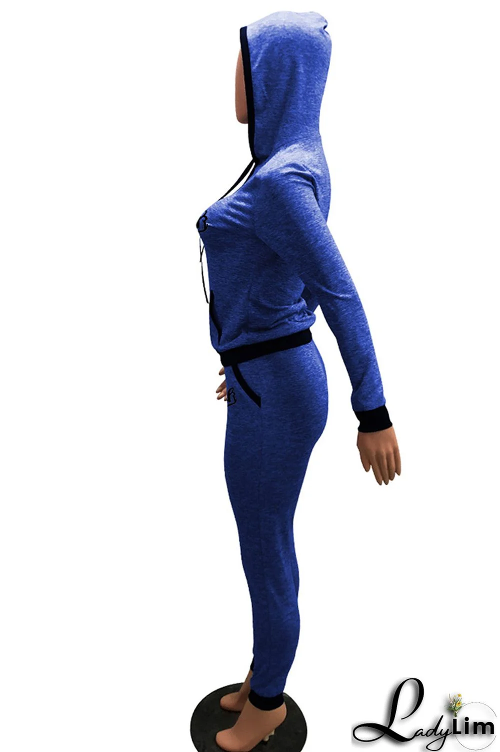 Grey Casual Sportswear Letter Print Patchwork Hooded Collar Long Sleeve Two Pieces