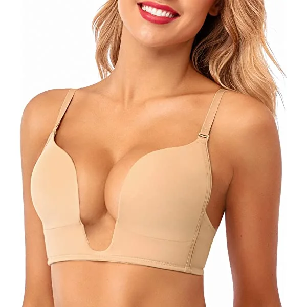 Push Up Ultra Low Deep U Bra