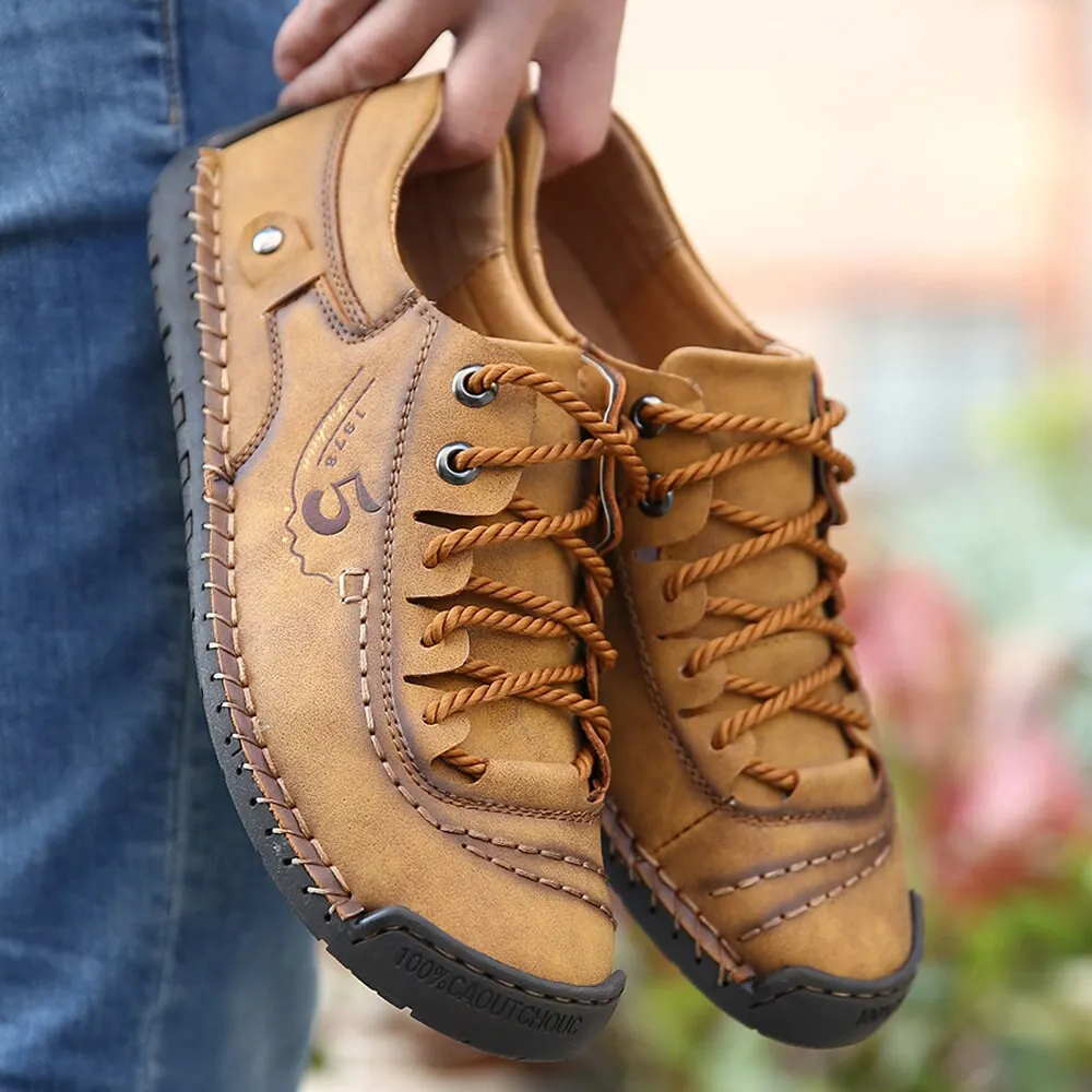 Winter Warm Boots Leather Men's Snow Boots Winter Flat Handmade Breathable Moccasins Designer Style Walking Shoes Sneakers VIP