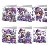 6pcs Diamond Painting Purple Elf Greeting Cards Congratulations Cards & Gifts