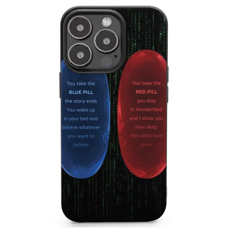 The Matrix Pills Mobile Phone Case Shell For IPhone 13 and iPhone14 Pro Max and IPhone 15 Plus Case - Heather Prints Shirts