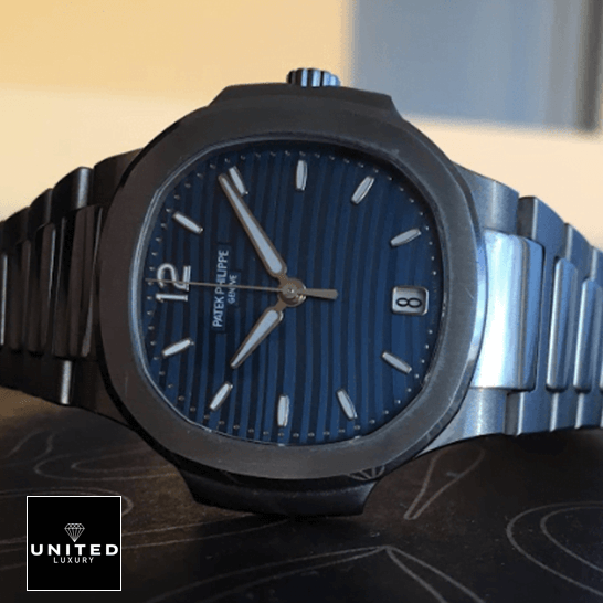 Patek Philippe Nautilus 71181A-001 Blue Dial Replica side view