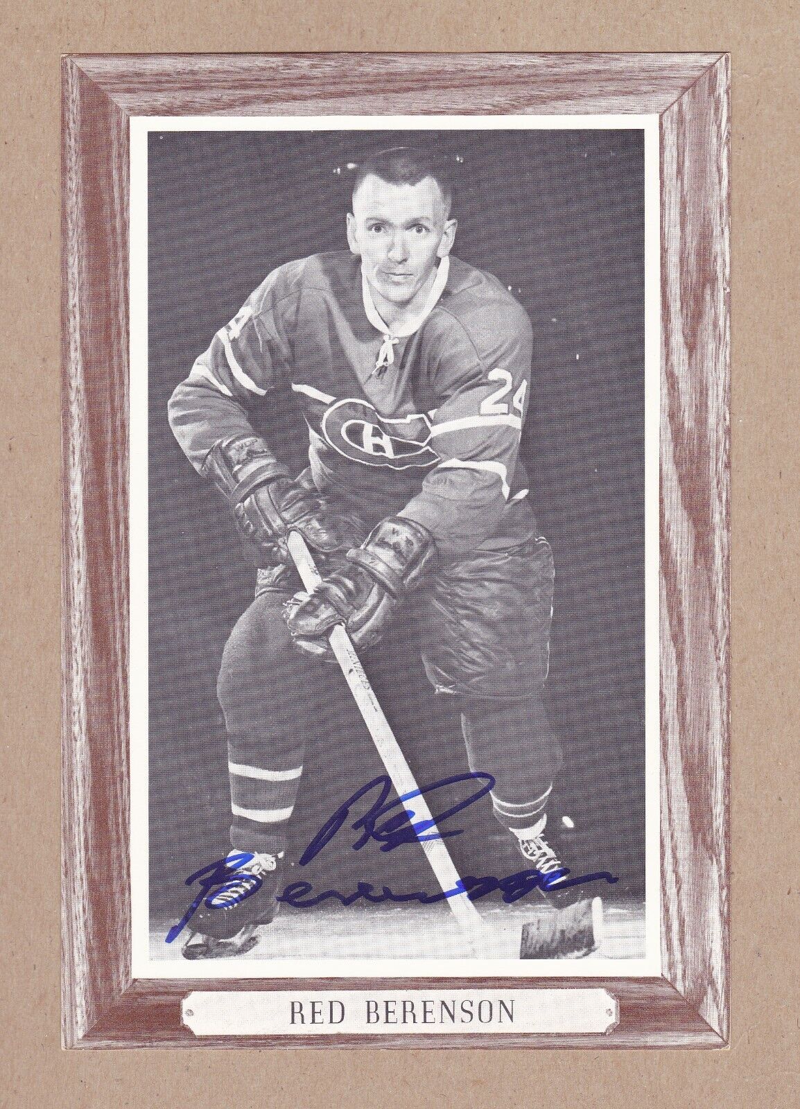 Red Berenson signed 1964-67 Beehive Photo Poster painting-Montreal Canadiens