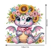 Diamond Painting Acrylic Cartoon Sunflower Dinosaur Table Top Ornament Kits