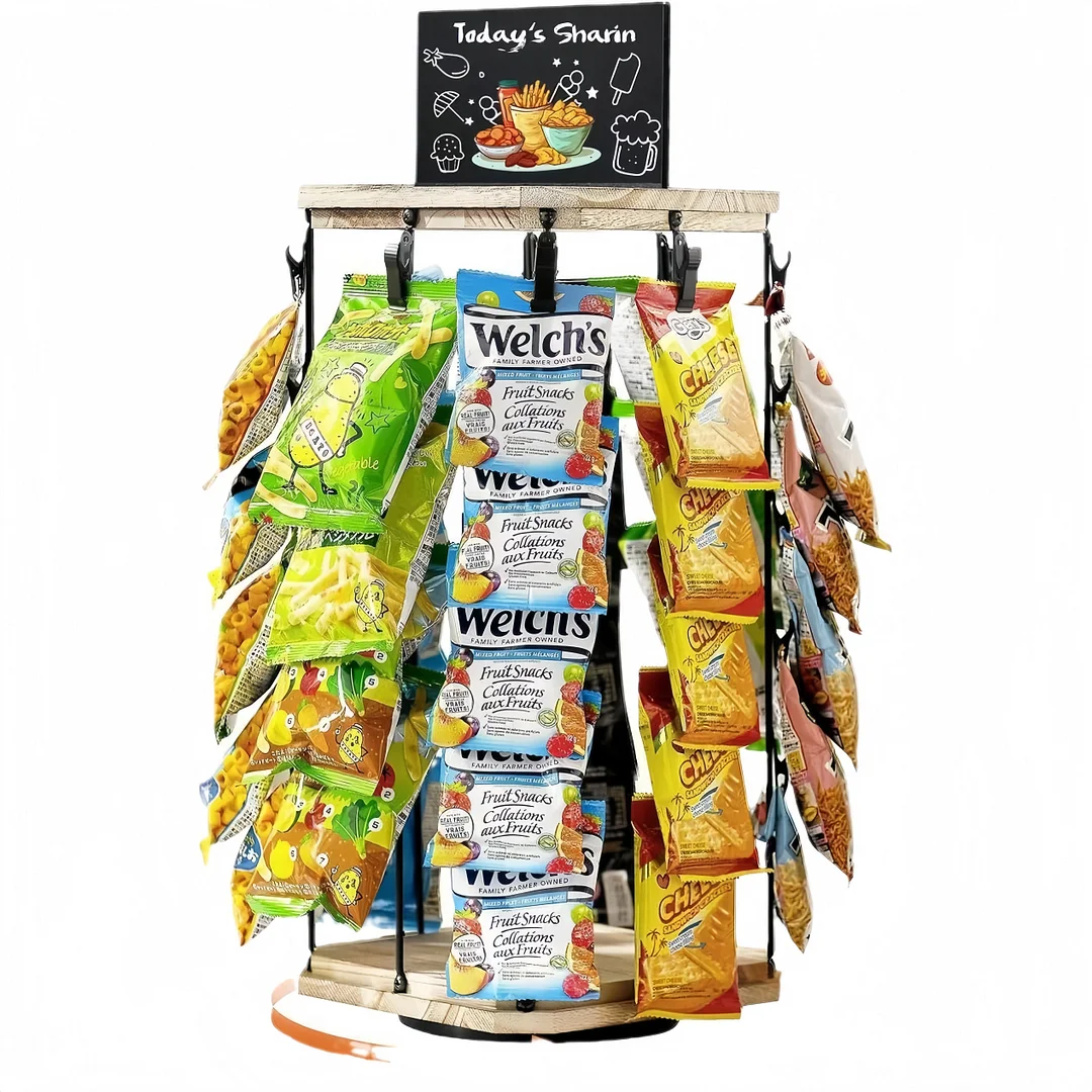 Rotatable Snack Storage Rack