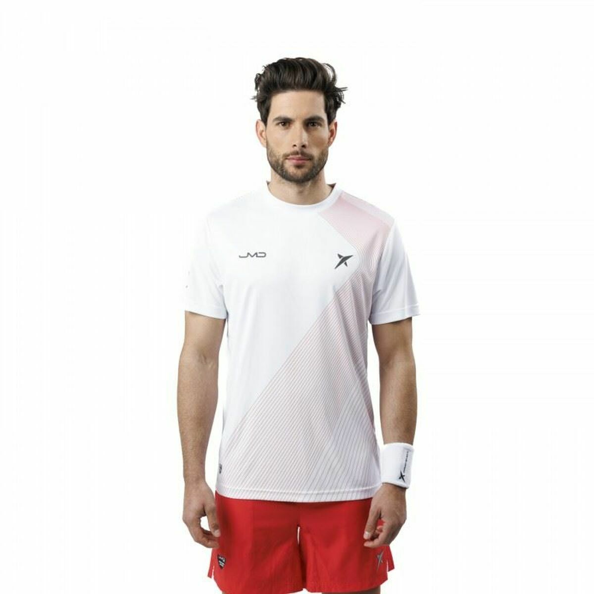 Men&rsquo;s Short Sleeve T-Shirt Drop Shot Airam JMD White