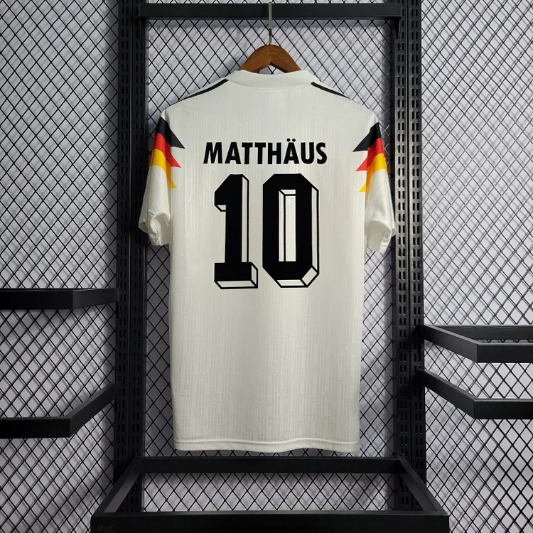 Deutschland Lothar Matthäus 10 Home Retro Trikot WM 1990