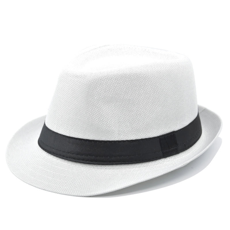 Unisex Modern Style Classic Style Geometric Curved Eaves Sun Hat Fedora Hat