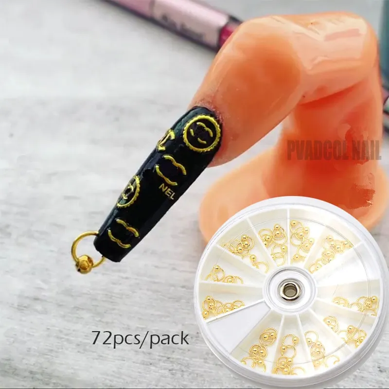 Piercing Dangle Nail Art Charms Glitter 3D Nails Rhinestones Acrylic Decoration Metal Alloy Designs-Nail Inspo