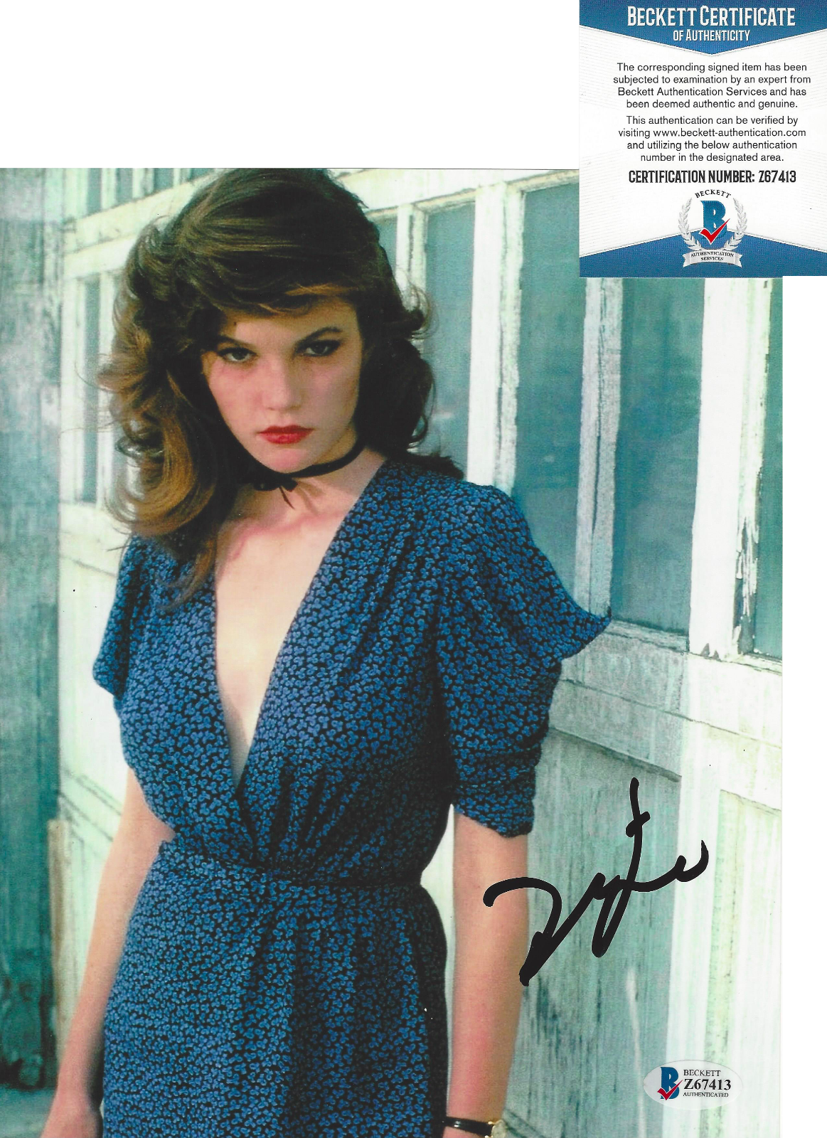 DIANE LANE SIGNED 'THE OUTSIDERS' 8x10 MOVIE Photo Poster painting SEXY ACTRESS BECKETT COA BAS