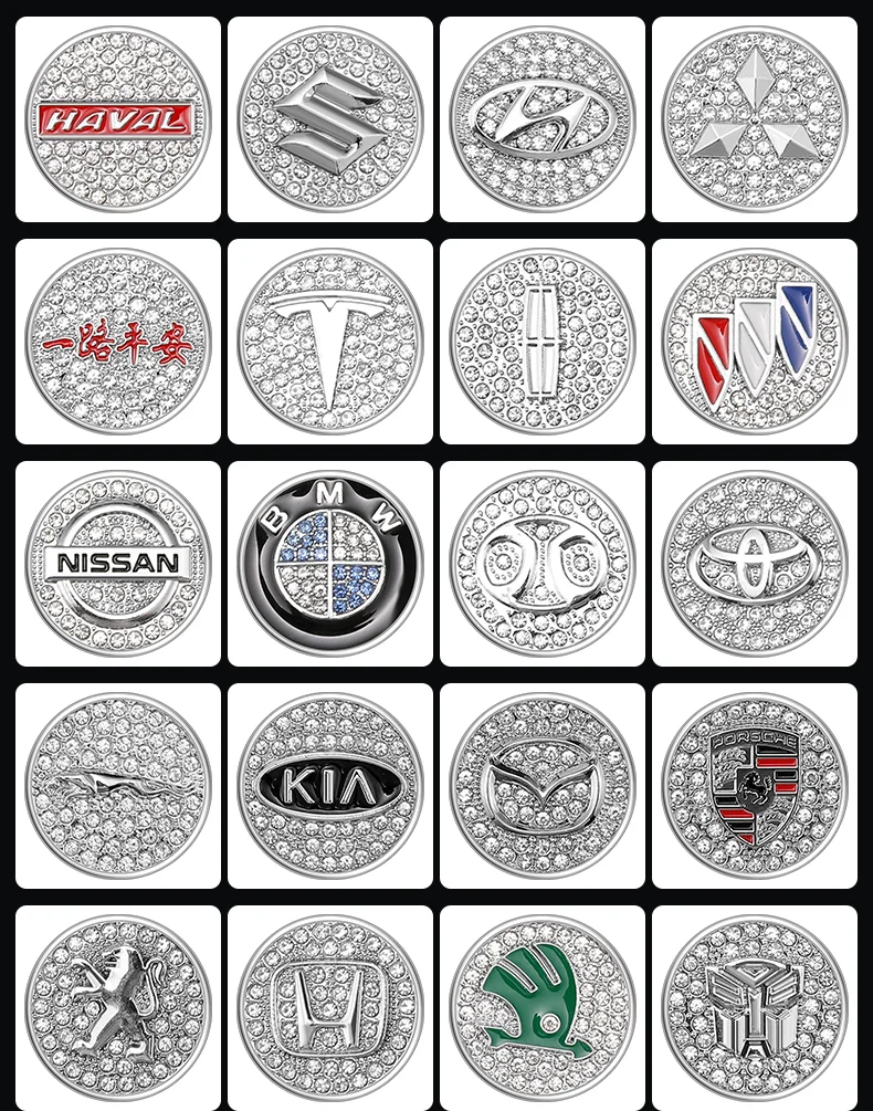 Car one-button start diamond-encrusted heart-shaped protective cover