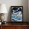 Diamond Painting-DIY Special Shaped Drill Pearl Painting Whale(30x40cm)