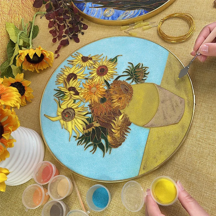 Butterfly and Flower - Cloisonne DIY Painting Kits