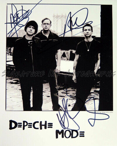 DEPECHE MODE Signed 8x10 Autographed Photo Poster painting Reprint