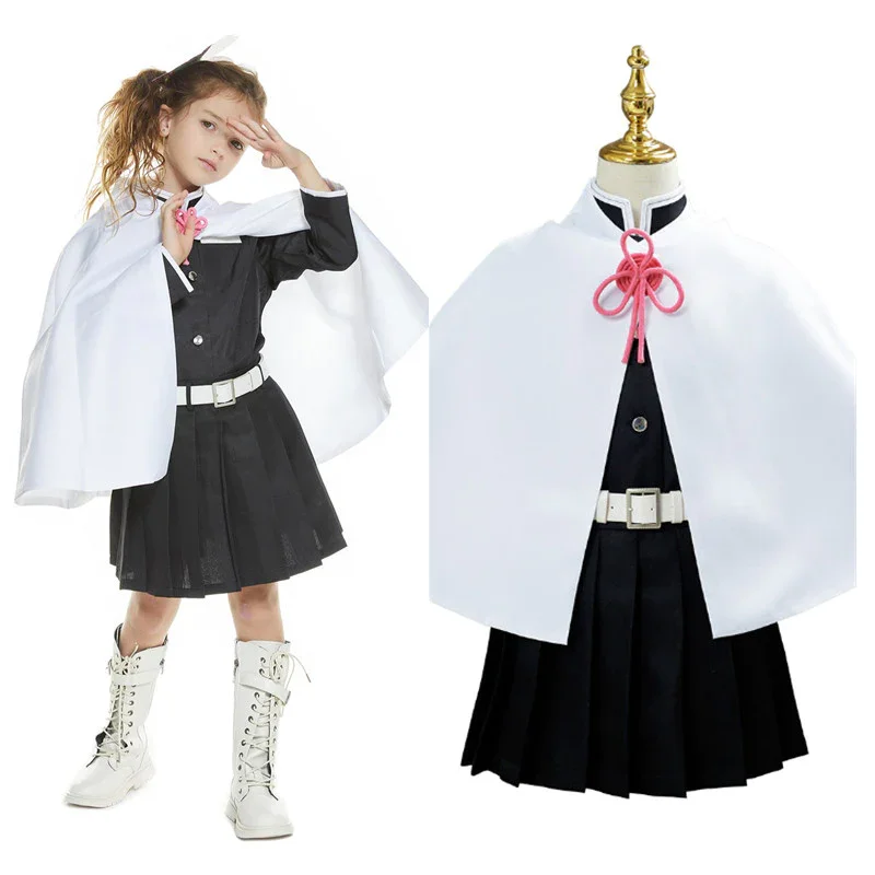 Demon Slayer Halloween Carnival Suit Tsuyuri Kanawo Uniform Outfit Cosplay Costume for Kids Children