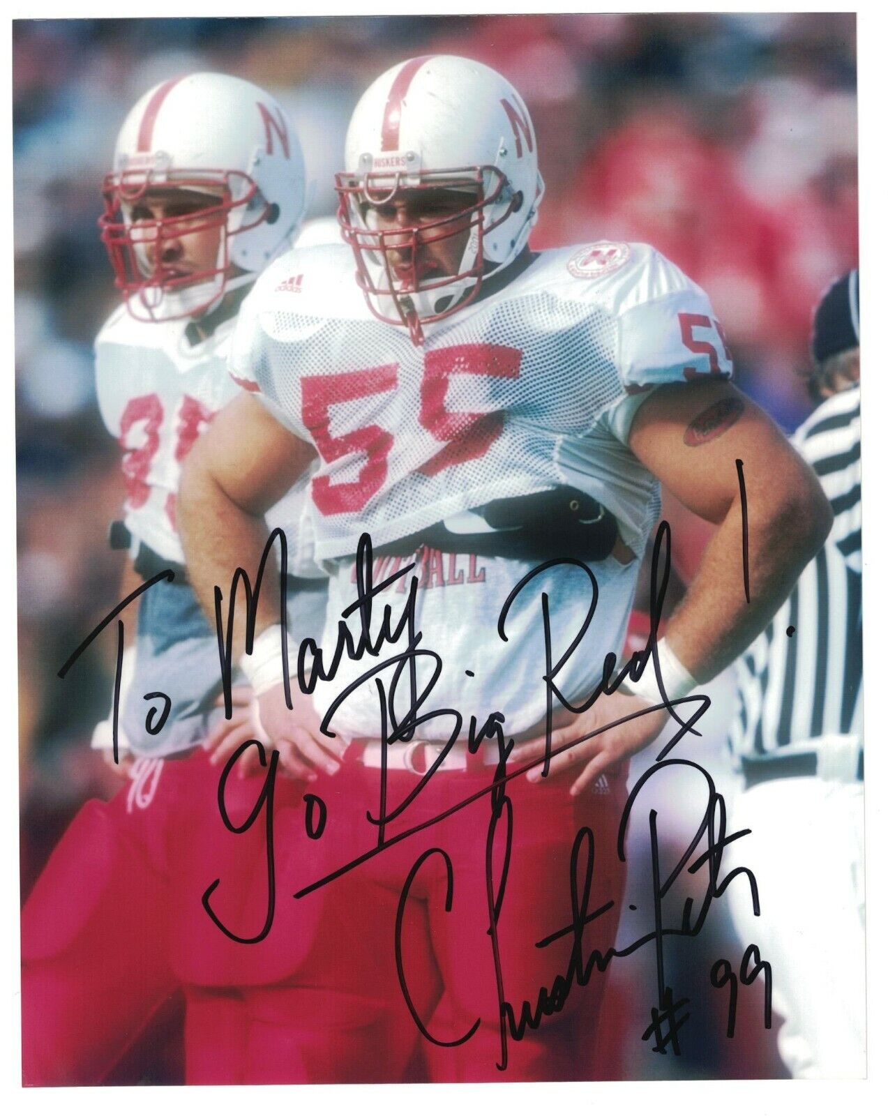 Christian Peter Signed Autographed 8x10 Photo Poster painting Nebraska Huskers National Champs