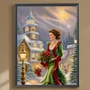 Diamond Painting-DIY Full Round Drill Christmas Girls