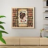 (US Local)Bookshelf Girl-14CT Stamped Cross Stitch Kit(50x45cm)