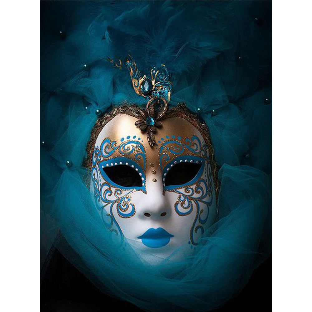 

(Multi-Size) Mask Woman - Round/Square Drill Diamond Painting, Square diamond 50*60cm, 501 Original