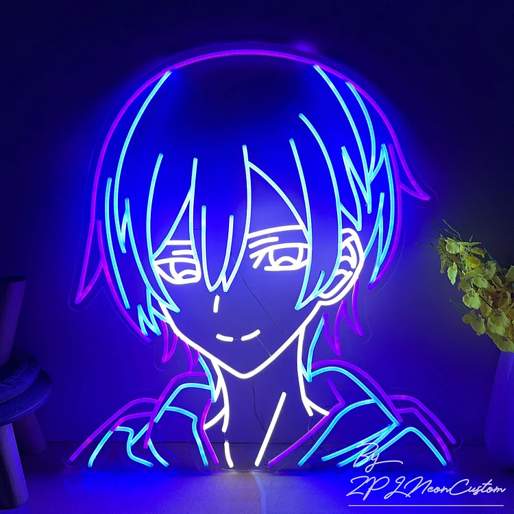 Custom  Anime Neon Sign Neon Business Logo Kid Room Decor Home Wall Art Naruto Neon Sign Bedroom Neon Bar Sign Led Light Sign Personalized Gift