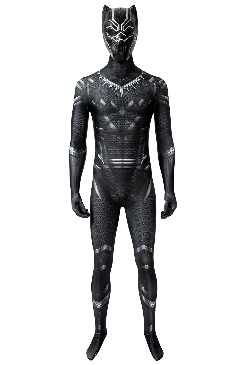 Captain America 3 Panther  T'Challa Jumpsuit Costume