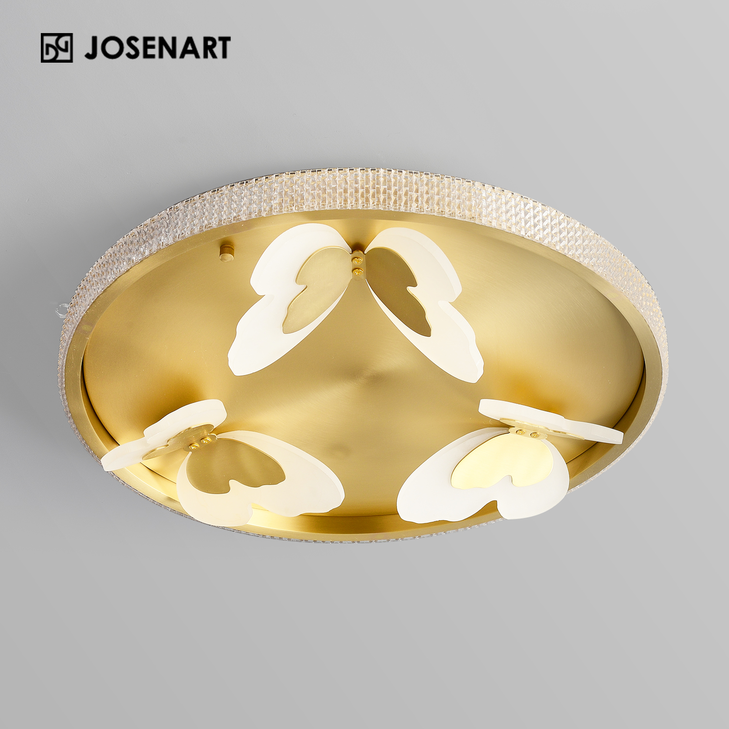 Modern Brass & Acrylic Kid Ceiling Light JOSENART Josenart