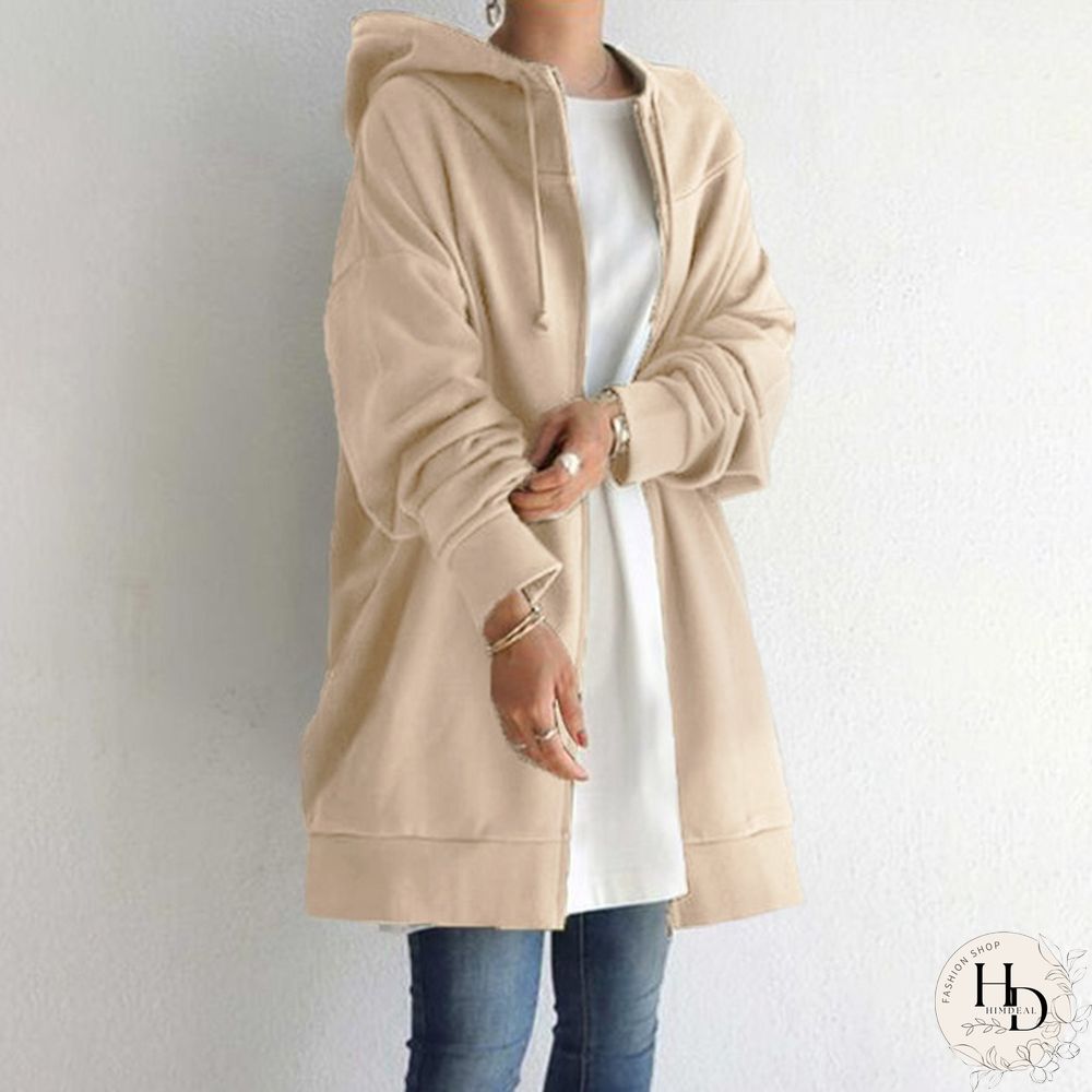 Women Winter Oversized Warm Casual Sweatshirt Tunic Coat Jackets Hoodie Cardigan Loose Outerwear