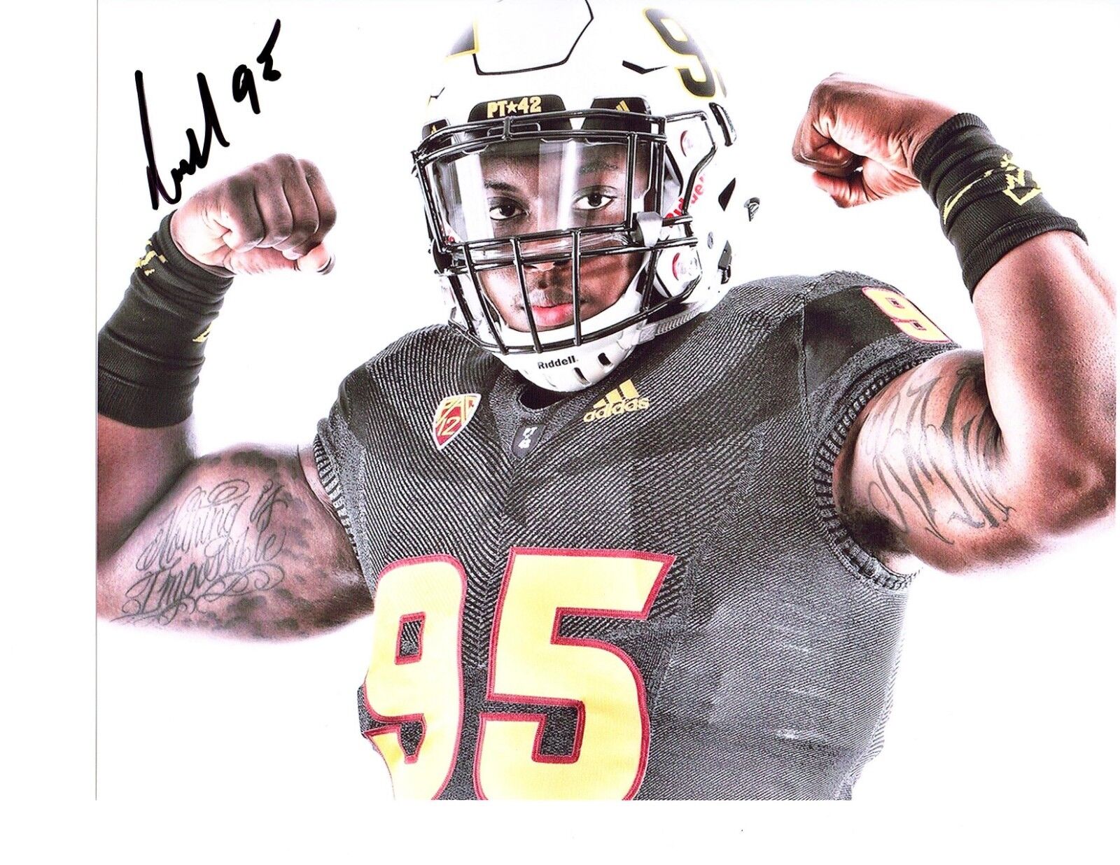 Renell Wren Arizona State signed autographed 8x10 football Photo Poster painting 2019 NFL c