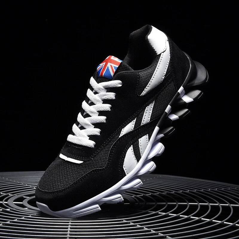 Qengg Men Sneakers Breathable Running Shoes Outdoor Sport shoes Fashion Comfortable Casual Couples Gym Shoes Lace Up Flats