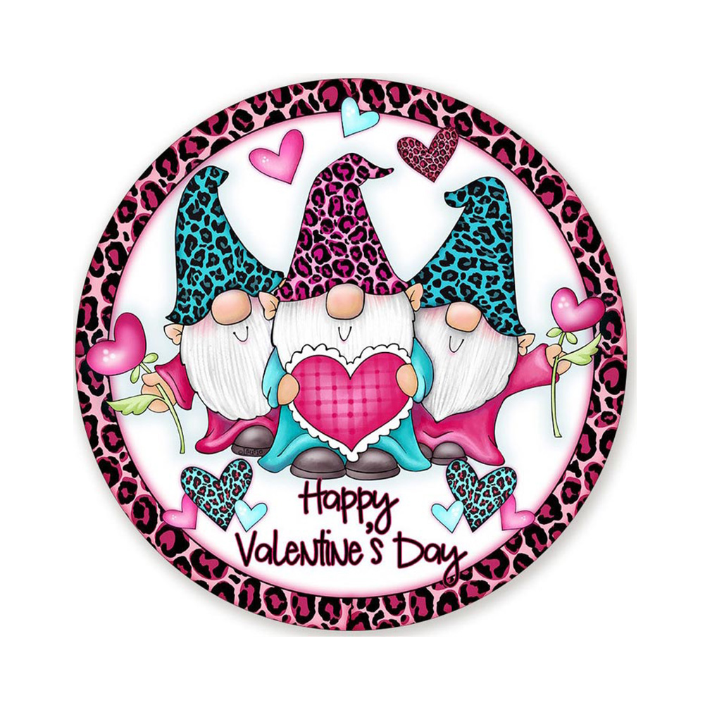

40*40CM - Round Drill Diamond Painting - Valentine Leopard Goblin, 501 Original