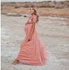 Maternity Gown Leisure Photo Shoot Elegant Pregnancy Dress