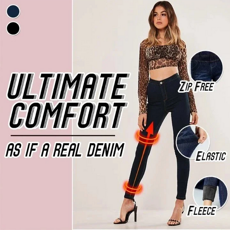 🔥2022 Hot Sale🔥Thermal Fleece Denim Leggings