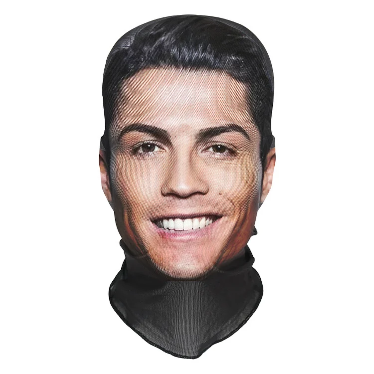 3D Spoof Face Simulation Headgear-Cristiano Ronaldo