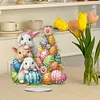 Diamond Painting Acrylic Animal Easter Eggs Diamond Painting Desktop Ornaments