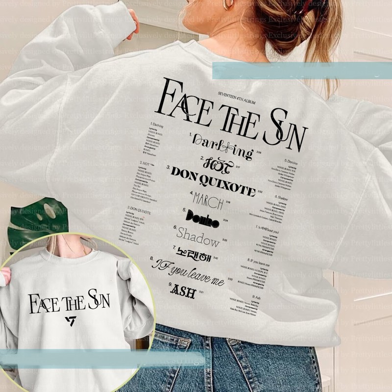 SEVENTEEN Face The Sun Track List Album Sweatshirt officialsvtshop